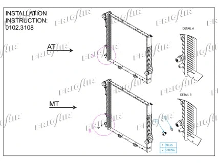 Radiator, engine cooling