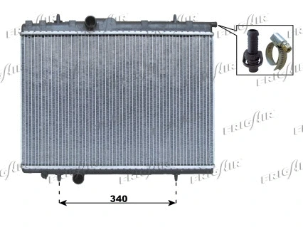 Radiator, engine cooling (0108.3069)