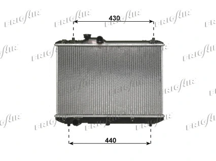 Radiator, engine cooling (0114.3037)