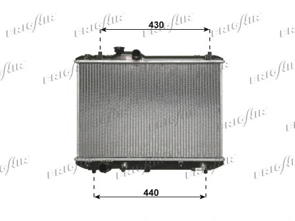 Radiator, engine cooling (0114.3036)