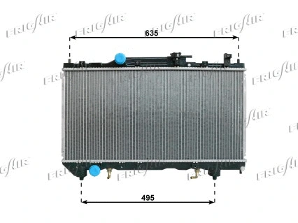 Radiator, engine cooling (0115.3128)