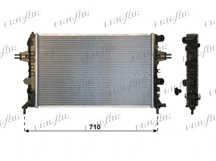 Radiator, engine cooling (0107.3126)