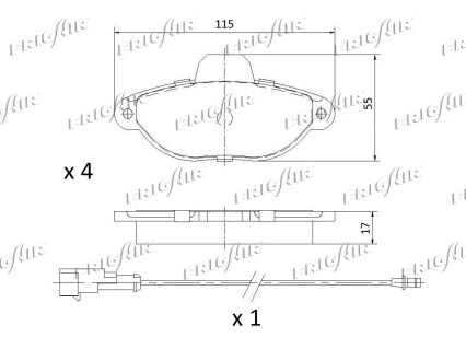 Brake Pad Set, disc brake