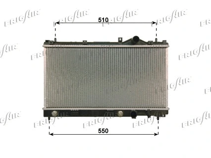 Radiator, engine cooling (0118.3024)