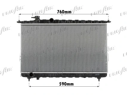 Radiator, engine cooling (0128.3095)