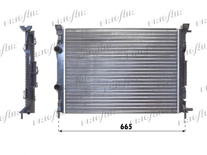 Radiator, engine cooling (0109.3090)