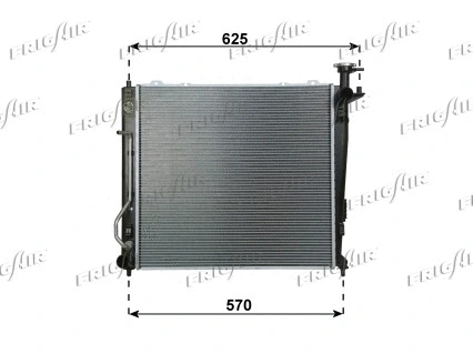 Radiator, engine cooling (0133.3045)