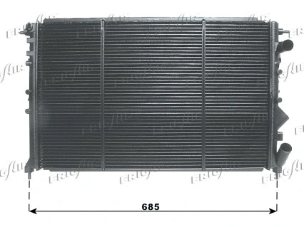 Radiator, engine cooling (0109.2061)