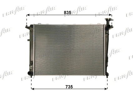 Radiator, engine cooling (0133.3041)