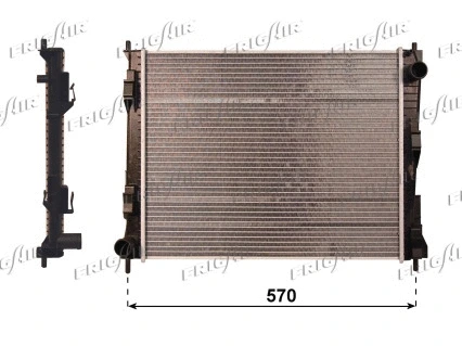 Radiator, engine cooling (0109.3109)
