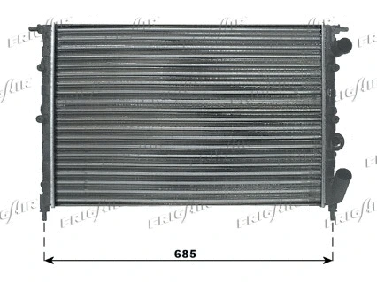 Radiator, engine cooling (0109.3058)