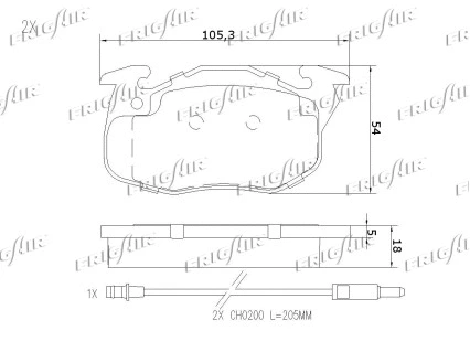 Brake Pad Set, disc brake