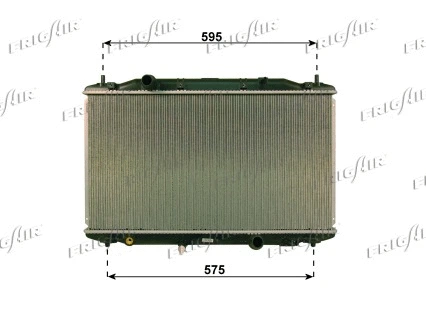 Radiator, engine cooling (0119.3031)