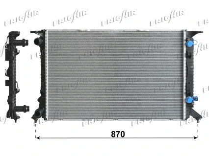 Radiator, engine cooling (0110.3143)