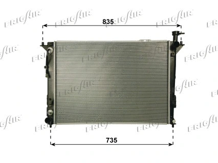 Radiator, engine cooling (0128.3112)