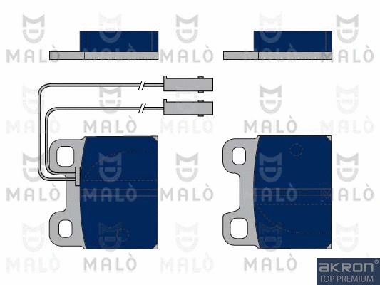Brake Pad Set, disc brake (1050243)