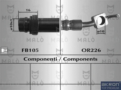 Brake Hose (80709)
