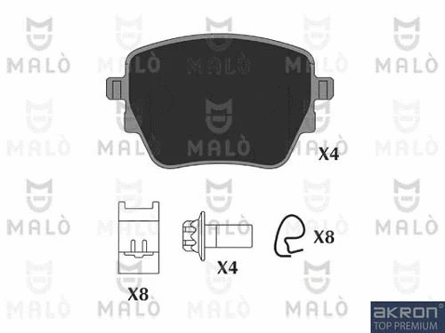 Brake Pad Set, disc brake (1051351)