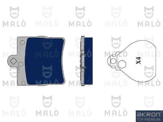 Brake Pad Set, disc brake (1050324)