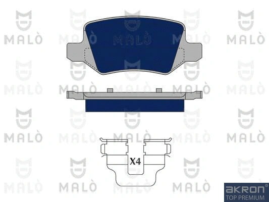 Brake Pad Set, disc brake (1050181)