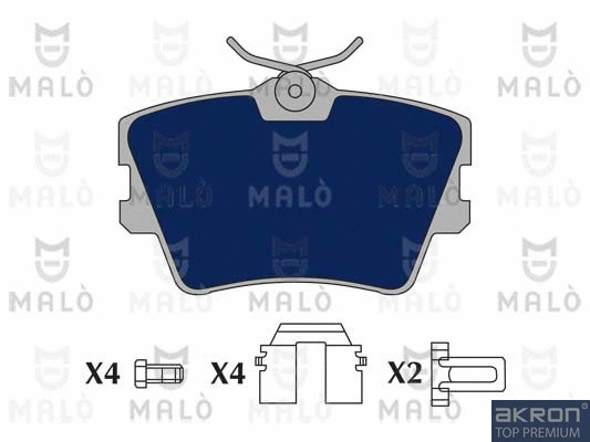 Brake Pad Set, disc brake (1050763)