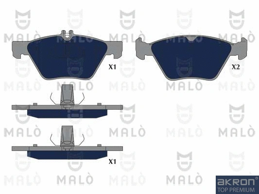 Brake Pad Set, disc brake (1051222)