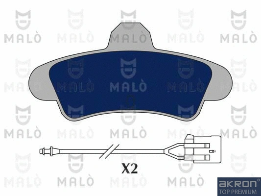 Brake Pad Set, disc brake (1050524)
