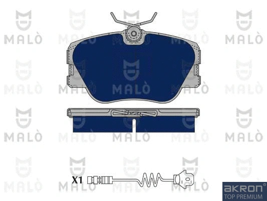 Brake Pad Set, disc brake (1050023)