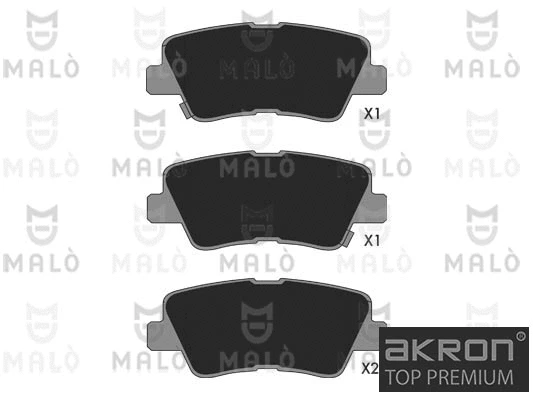 Brake Pad Set, disc brake (1051371)