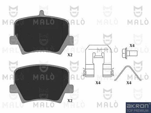 Brake Pad Set, disc brake (1051357)