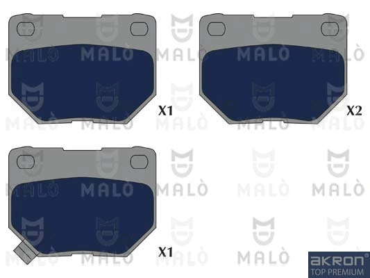 Brake Pad Set, disc brake (1051243)