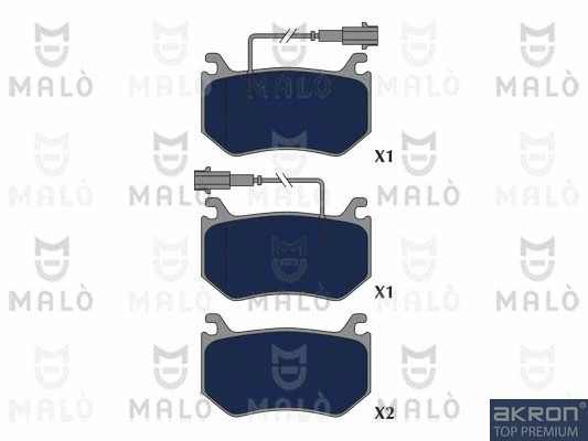Brake Pad Set, disc brake (1051335)