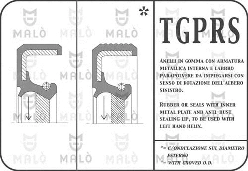 Shaft Seal, crankshaft (11545PRSS)