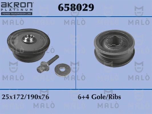 Belt Pulley Set, crankshaft (658029)