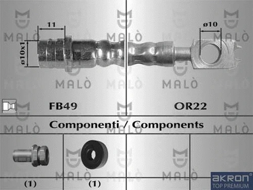 Brake Hose (80172)