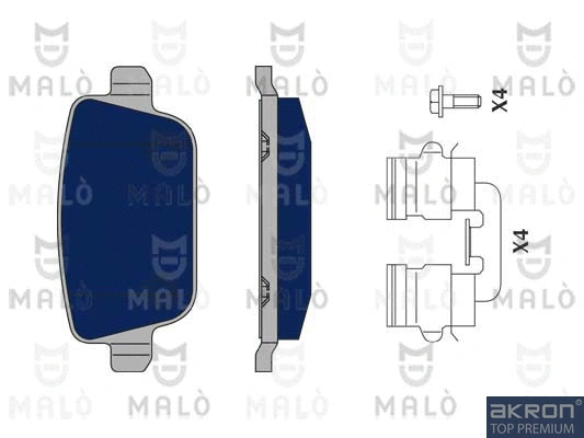 Brake Pad Set, disc brake (1050394)