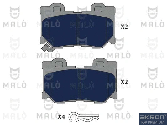 Brake Pad Set, disc brake (1051218)