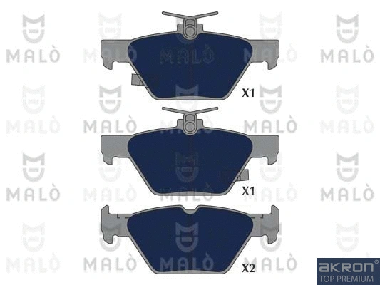 Brake Pad Set, disc brake (1051255)