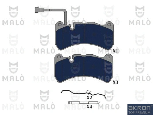 Brake Pad Set, disc brake (1051345)