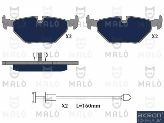 Brake Pad Set, disc brake (1051265)