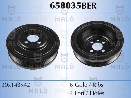 Belt Pulley, crankshaft (658035BER)