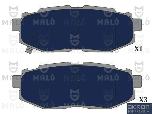 Brake Pad Set, disc brake (1051298)