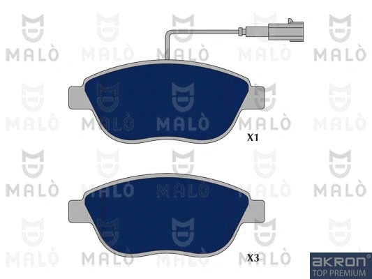 Brake Pad Set, disc brake (1050068)