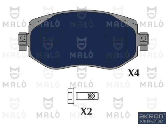 Brake Pad Set, disc brake (1051236)