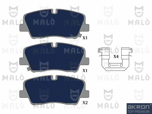 Brake Pad Set, disc brake (1051292)
