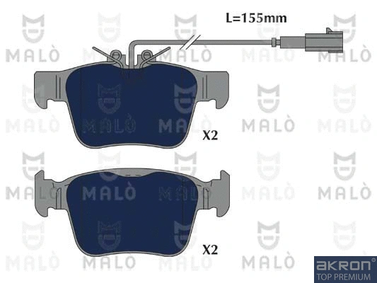 Brake Pad Set, disc brake (1051226)