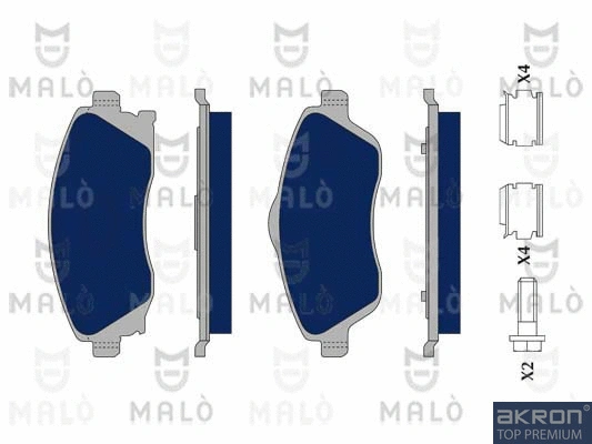 Brake Pad Set, disc brake (1050042)