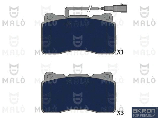 Brake Pad Set, disc brake (1051263)