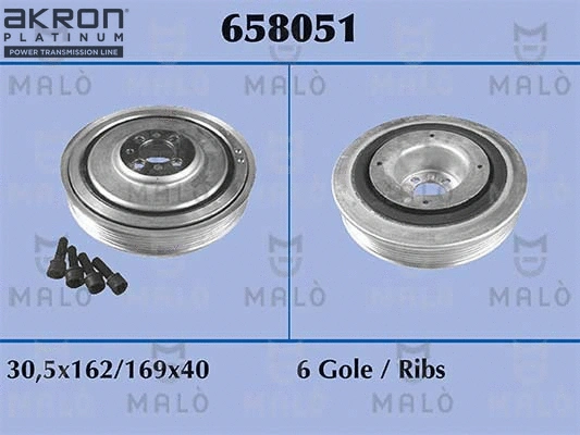 Belt Pulley, crankshaft (658051)