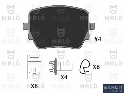 Brake Pad Set, disc brake (1051353)